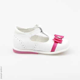 232063-22 Туфли для девочки бел-фук фото №2