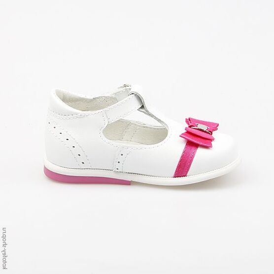 232063-22 Туфли для девочки бел-фук фото №2