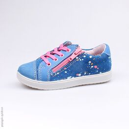 232069-22 Полуботинки для девочки светло-синий