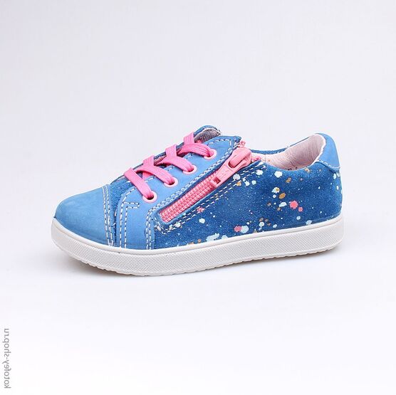 232069-22 Полуботинки для девочки светло-синий