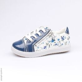 232069-24 Полуботинки для девочки син-бел