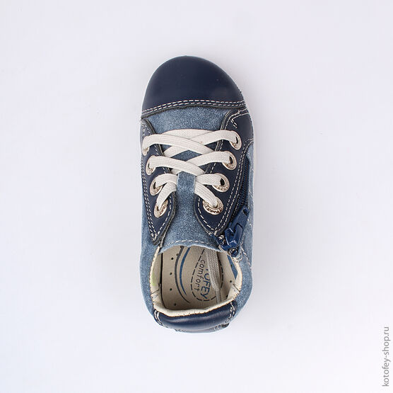 232074-21 Полуботинки для мальчики светло-синий фото №4