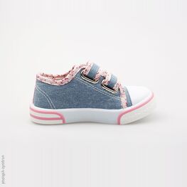 241004-11 Кеды для девочки гол-роз фото №2