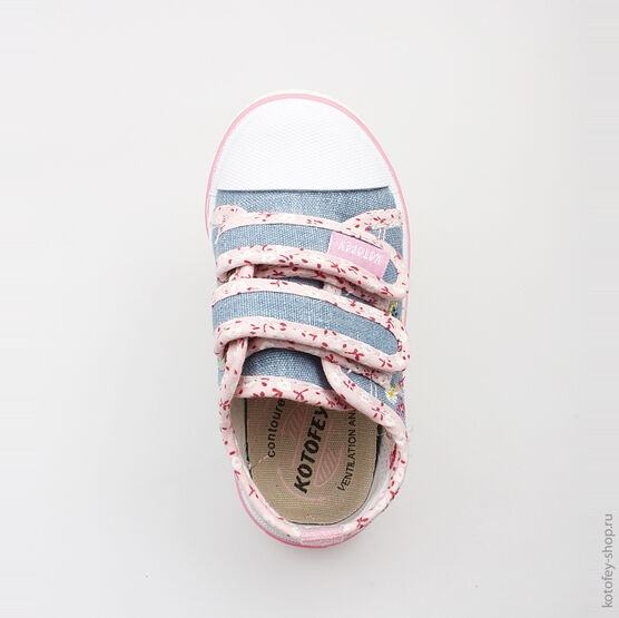 241004-11 Кеды для девочки гол-роз фото №4