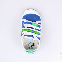 241008-11 Кеды для мальчики голубой фото №4