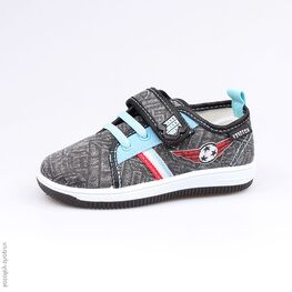 241013-11 Текстильная обувь для мальчики серый