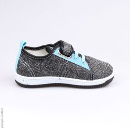 241013-11 Текстильная обувь для мальчики серый фото №2