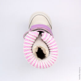 252097-45 Сапожки для девочки срб-фио фото №4