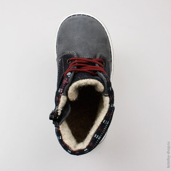 252103-31 Ботинки для мальчики светло-синий фото №4