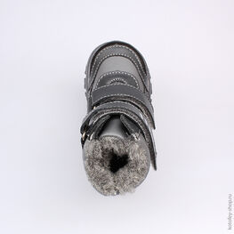 252112-42 Сапожки для мальчики серый фото №4