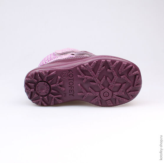 252113-52 Сапожки для девочки сиреневый фото №3