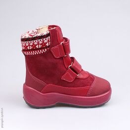 252114-41 Сапожки для девочки бордовый фото №2