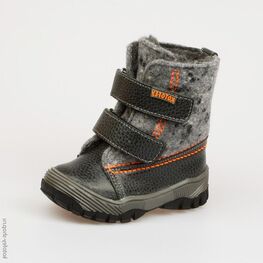 254001-45 Сапожки для мальчики чер-сер