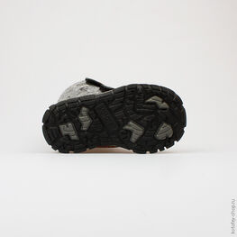 254001-45 Сапожки для мальчики чер-сер фото №3