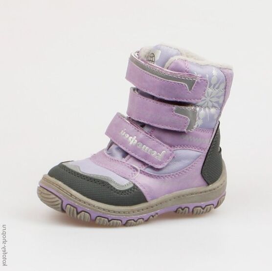 254930-42 Мембранные ботинки для девочки сиреневый