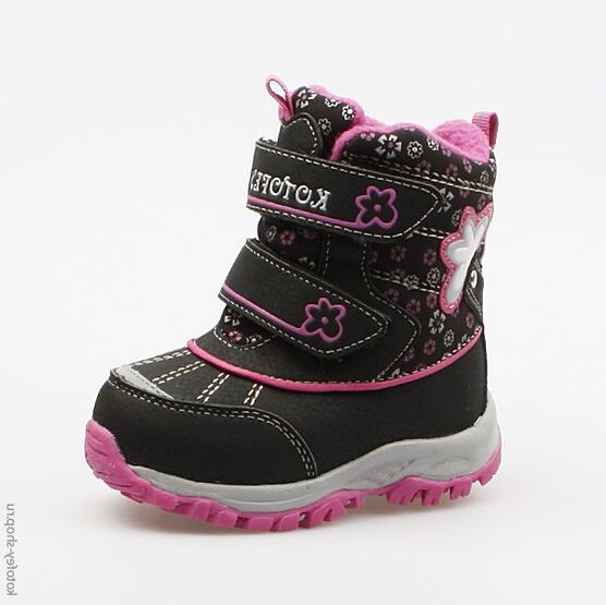 254934-42 Мембранные ботинки для девочки чер-фук