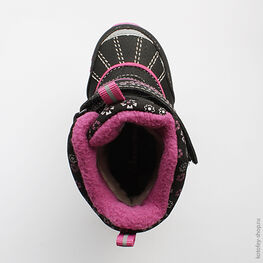 254934-42 Мембранные ботинки для девочки чер-фук фото №4