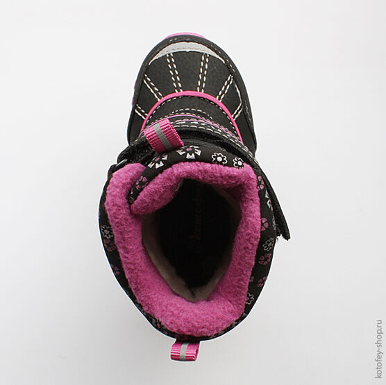 254934-42 Мембранные ботинки для девочки чер-фук фото №4