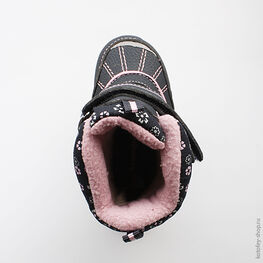 254934-43 Мембранные ботинки для девочки син-роз фото №4