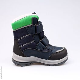 254937-41 Мембранные ботинки для мальчики син-зел фото №2