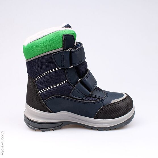 254937-41 Мембранные ботинки для мальчики син-зел фото №2