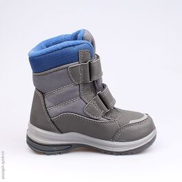 254937-42 Мембранные ботинки для мальчики сер-син фото №2