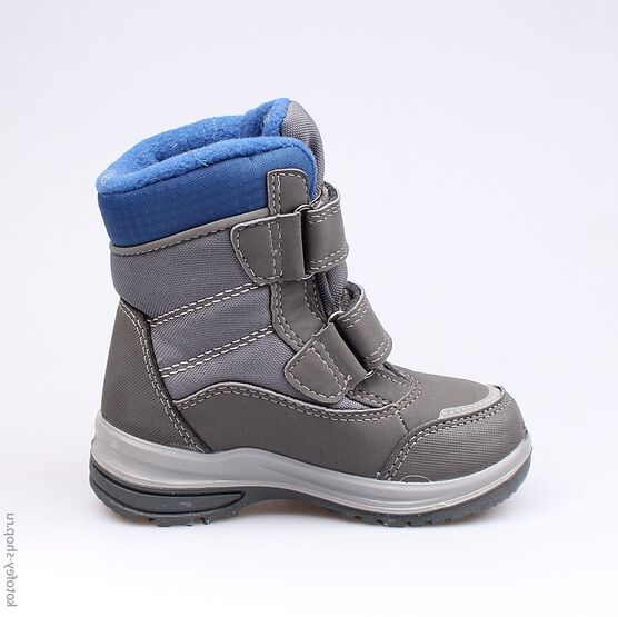 254937-42 Мембранные ботинки для мальчики сер-син фото №2