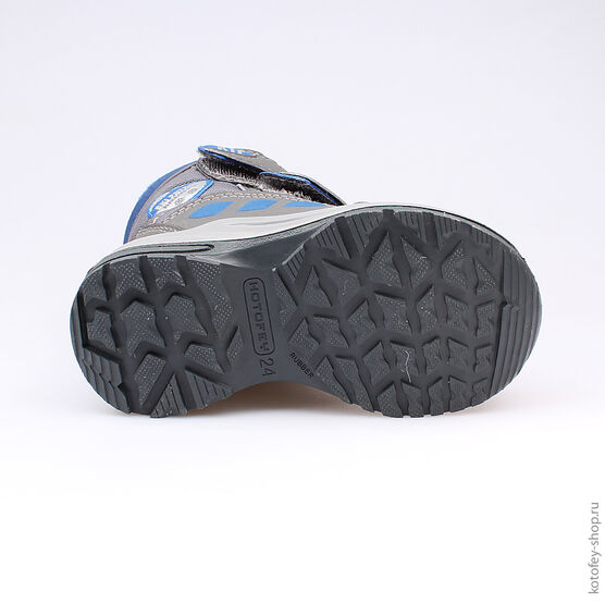 254937-42 Мембранные ботинки для мальчики сер-син фото №3