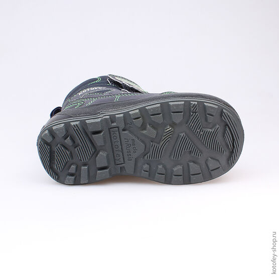 254938-41 Мембранные ботинки для мальчики син-зел фото №3