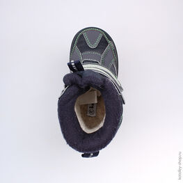 254938-41 Мембранные ботинки для мальчики син-зел фото №4