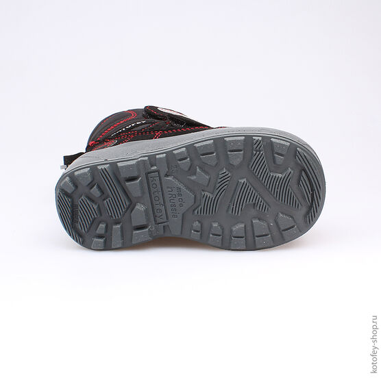 254938-42 Мембранные ботинки для мальчики черно-красный фото №3