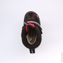 254938-42 Мембранные ботинки для мальчики черно-красный фото №4