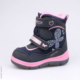 254942-41 Мембранные ботинки для девочки син-роз