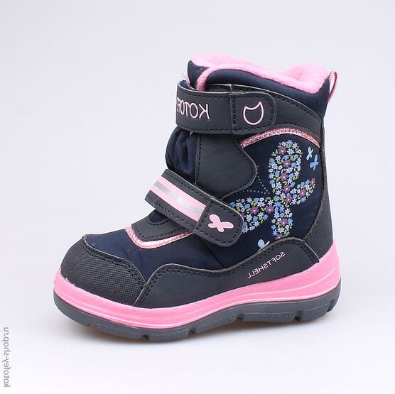 254942-41 Мембранные ботинки для девочки син-роз
