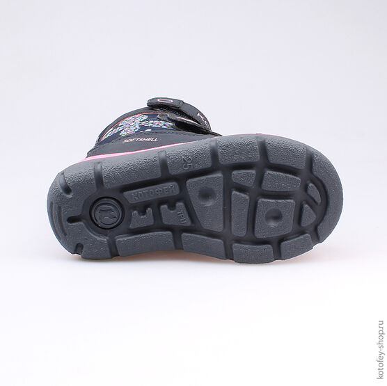 254942-41 Мембранные ботинки для девочки син-роз фото №3