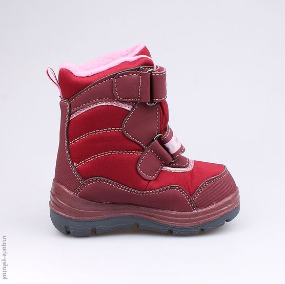 254942-42 Мембранные ботинки для девочки бордовый фото №2