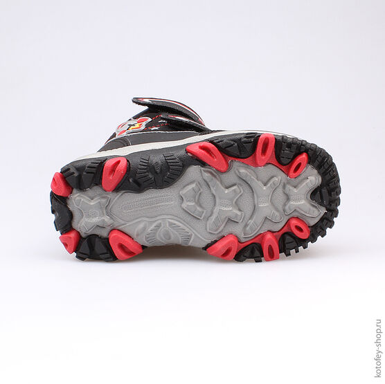 254943-41 Мембранные ботинки для мальчики черно-красный фото №3