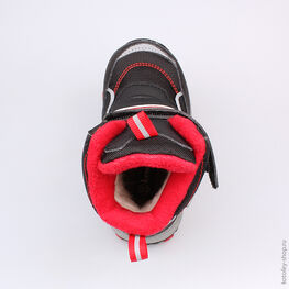 254943-41 Мембранные ботинки для мальчики черно-красный фото №4