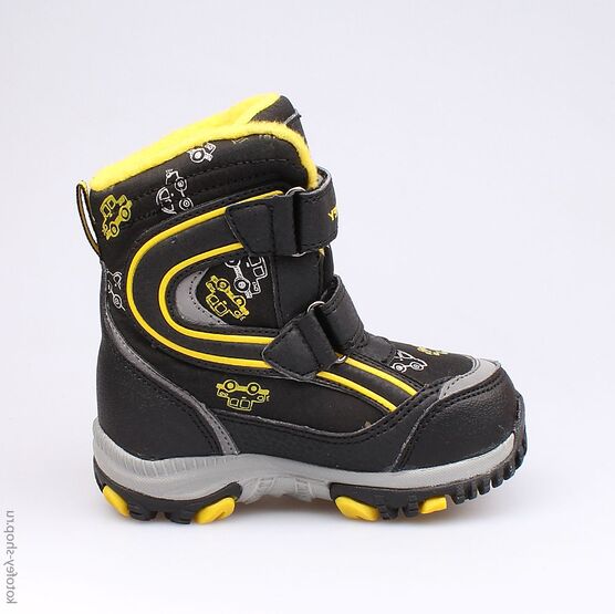 254944-41 Мембранные ботинки для мальчики чер-жел фото №2
