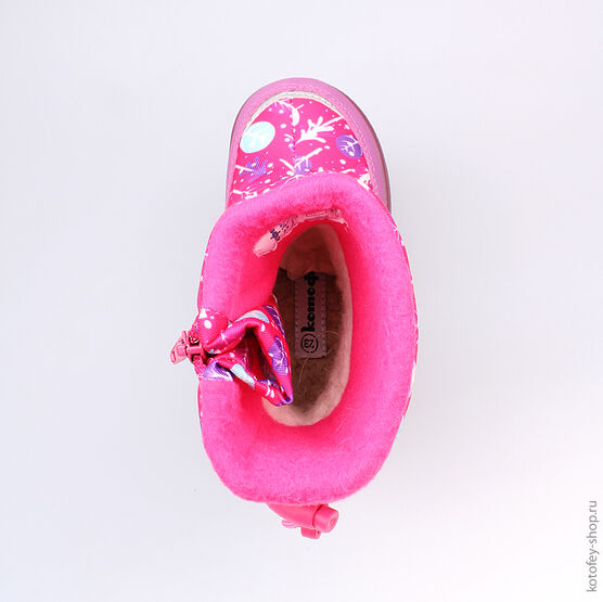 264914-41 Мембранные сапожки для девочки фуксия фото №4