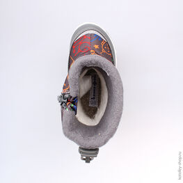 264916-42 Мембранные сапожки для мальчики серый фото №4