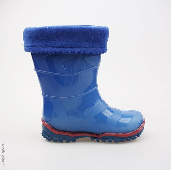 266008-11 Резиновые сапоги для мальчики светло-синий фото №2