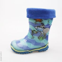 266009-11 Резиновые сапоги для мальчики голубой