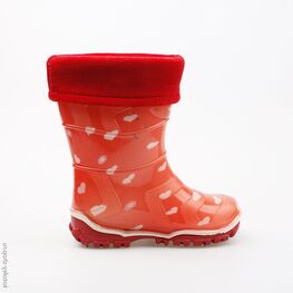 266011-11 Резиновые сапоги для девочки красный фото №2