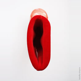 266011-11 Резиновые сапоги для девочки красный фото №4