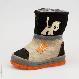 267025-42 Валенки для мальчики чер-сер