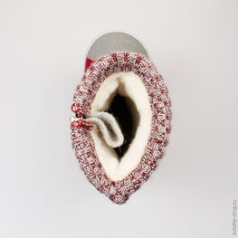 267027-41 Валенки для девочки бордовый фото №4