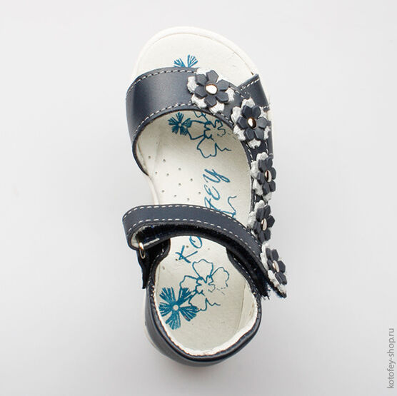 322021-23 Босоножки для девочки светло-синий фото №4