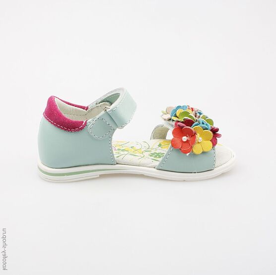 322022-21 Босоножки для девочки голубой фото №2