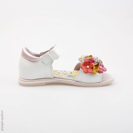 322022-22 Босоножки для девочки белый фото №2